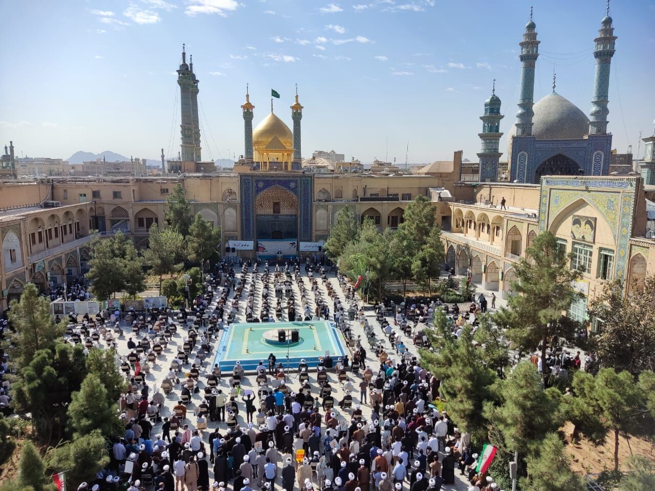 طلاب قم در دفاع از مردم افغانستان تجمع کردند