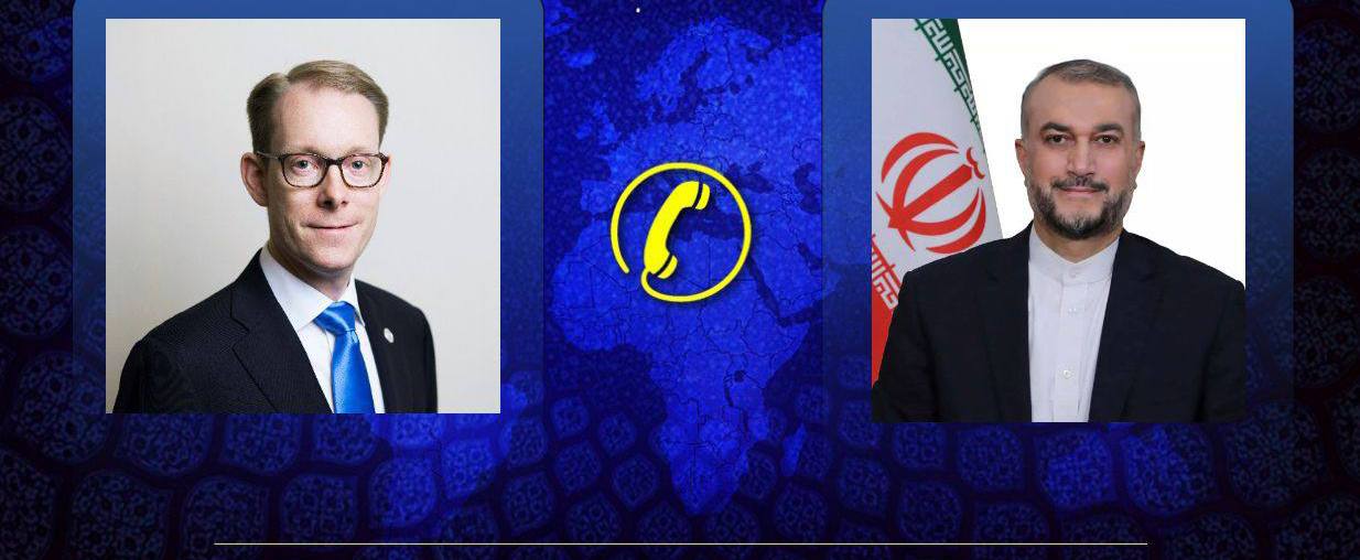 تماس تلفنی وزیر خارجه سوئد با امیرعبداللهیان وزیر امور خارجه: فرد اهانت‌کننده باید دستگیر و محاکمه شود